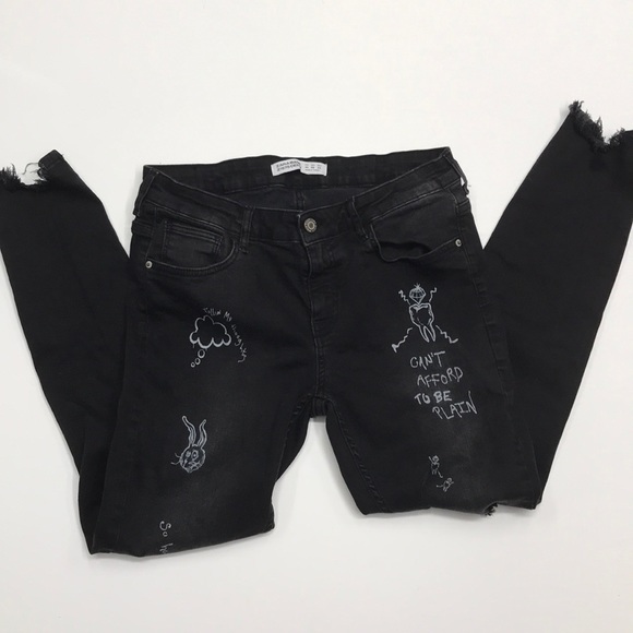 zara black jeans ladies